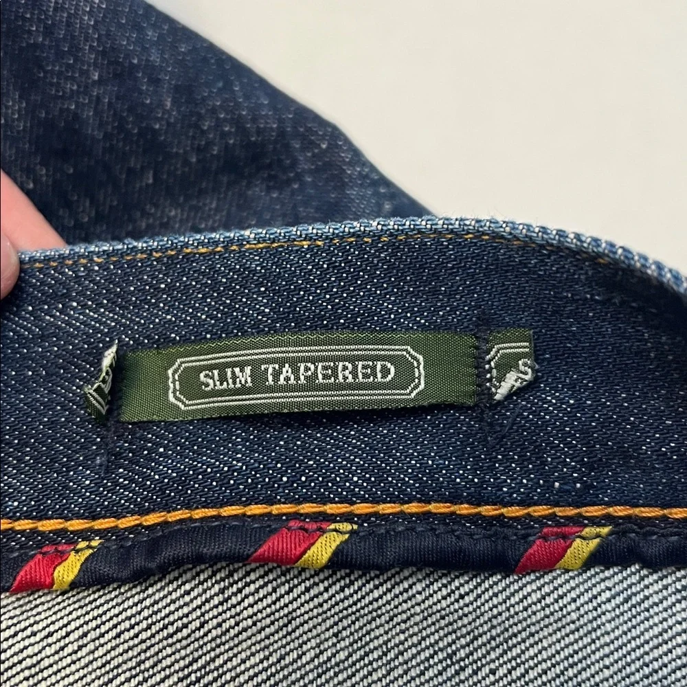 RALPH LAUREN RUGBY SLIM TAPERED VINTAGE DARK WASH JEANS 28